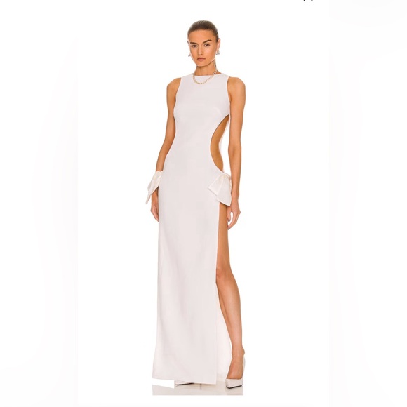 Monot cut out gown with bow - Picture 5 of 12